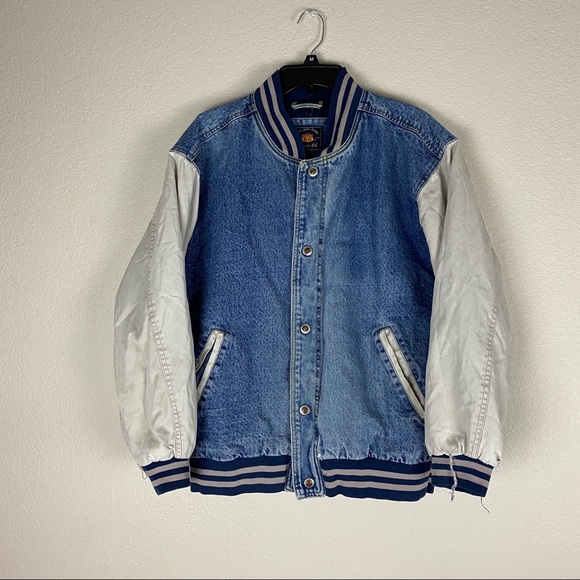 jean varsity jacket